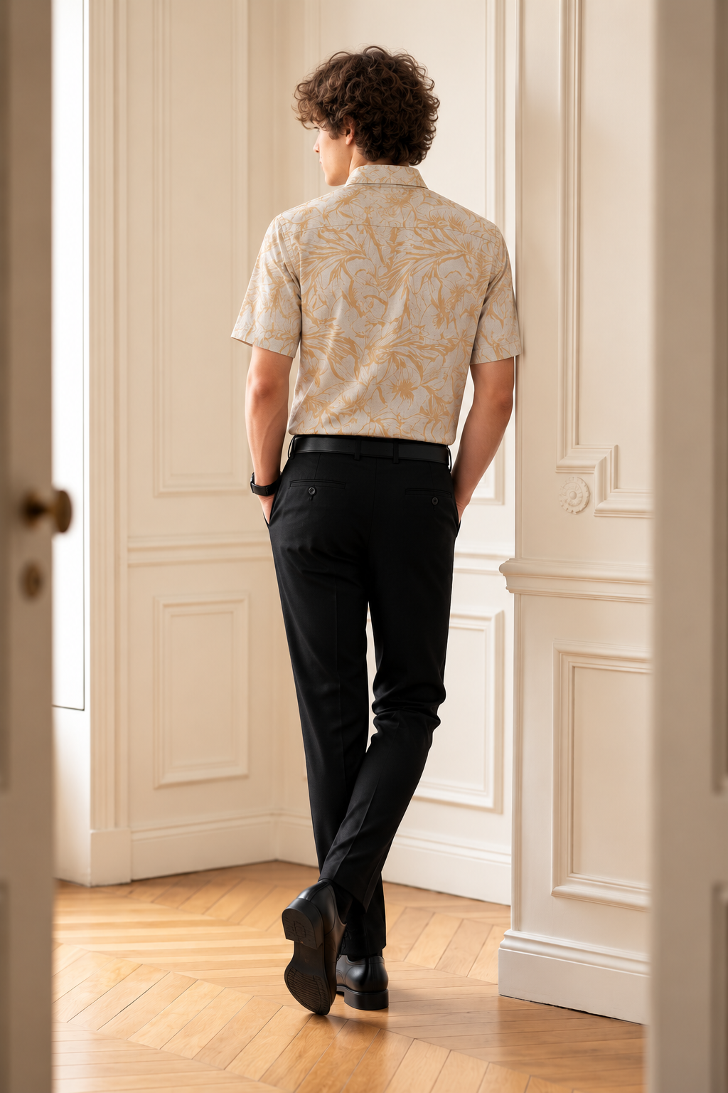 Premium Printed Linen Shirt – Contemporary Fit