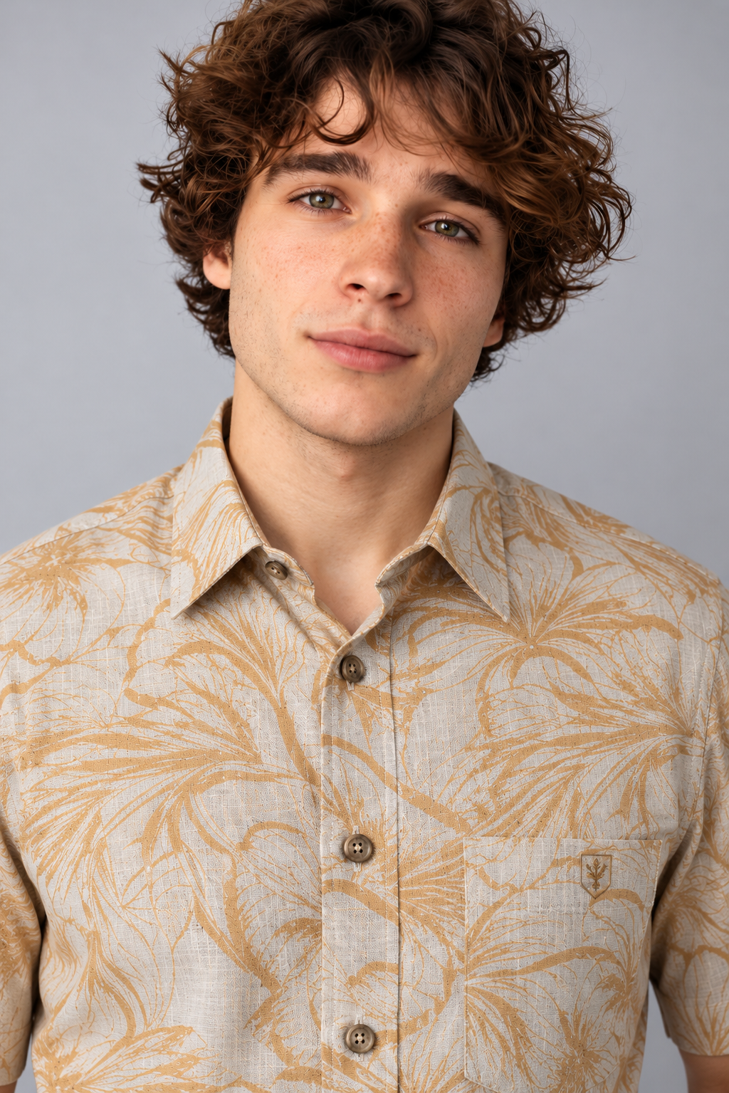 Premium Printed Linen Shirt – Contemporary Fit