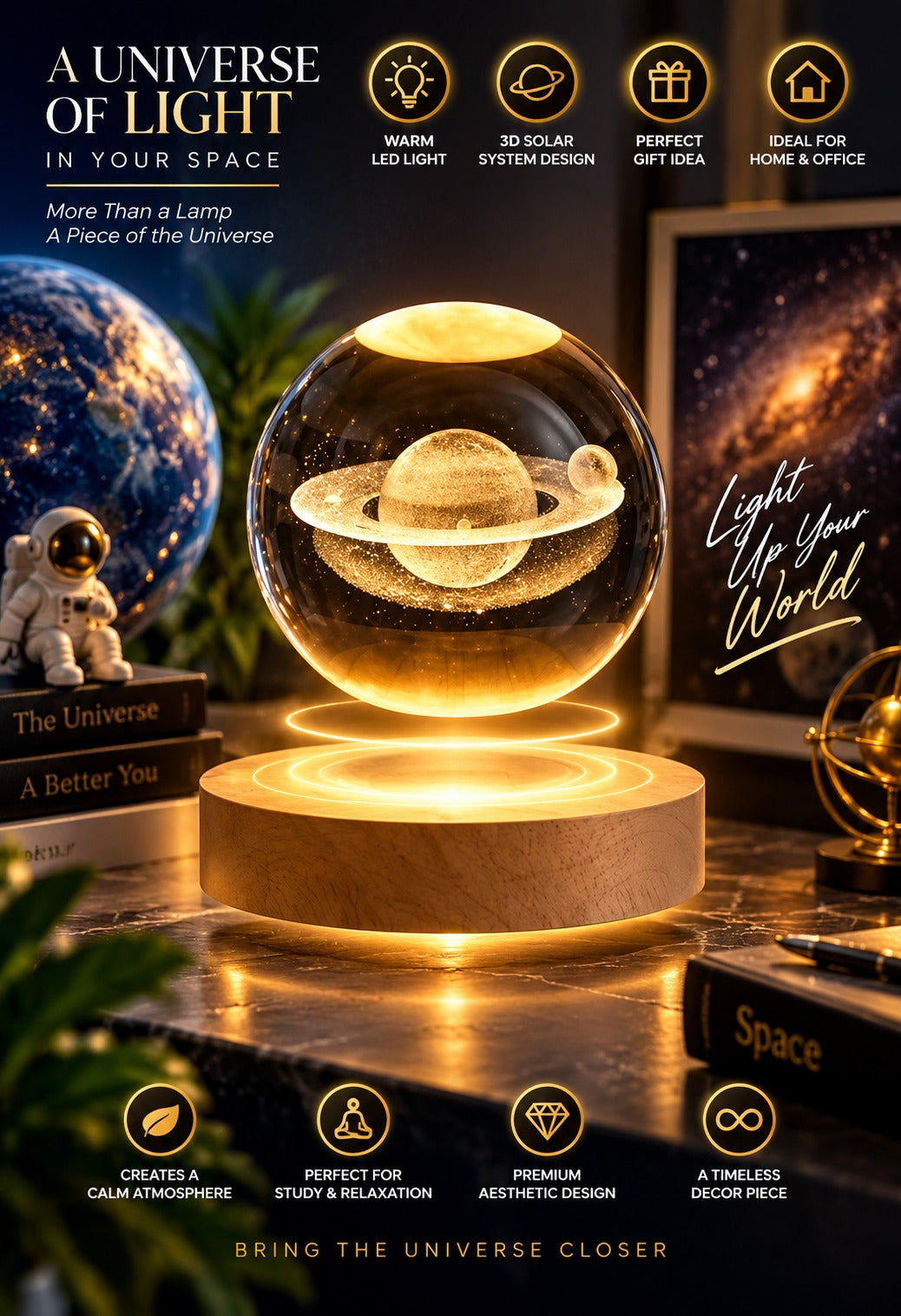 CRYSTAL BALL LAMP