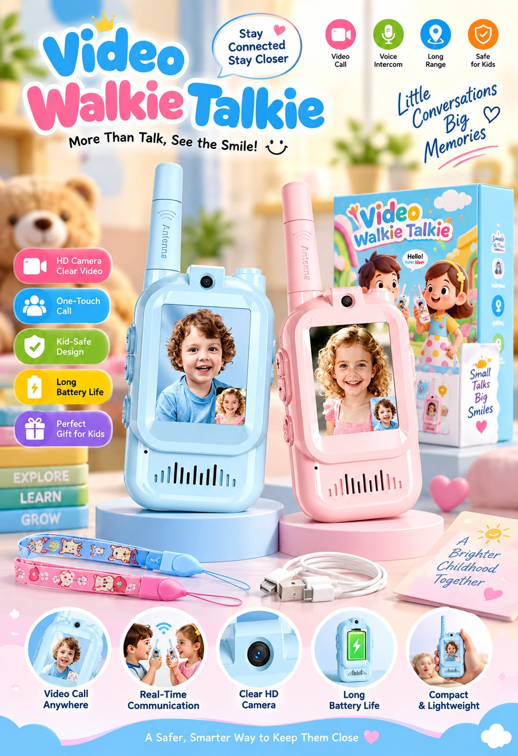 Video Walkie Talkies for Kids
