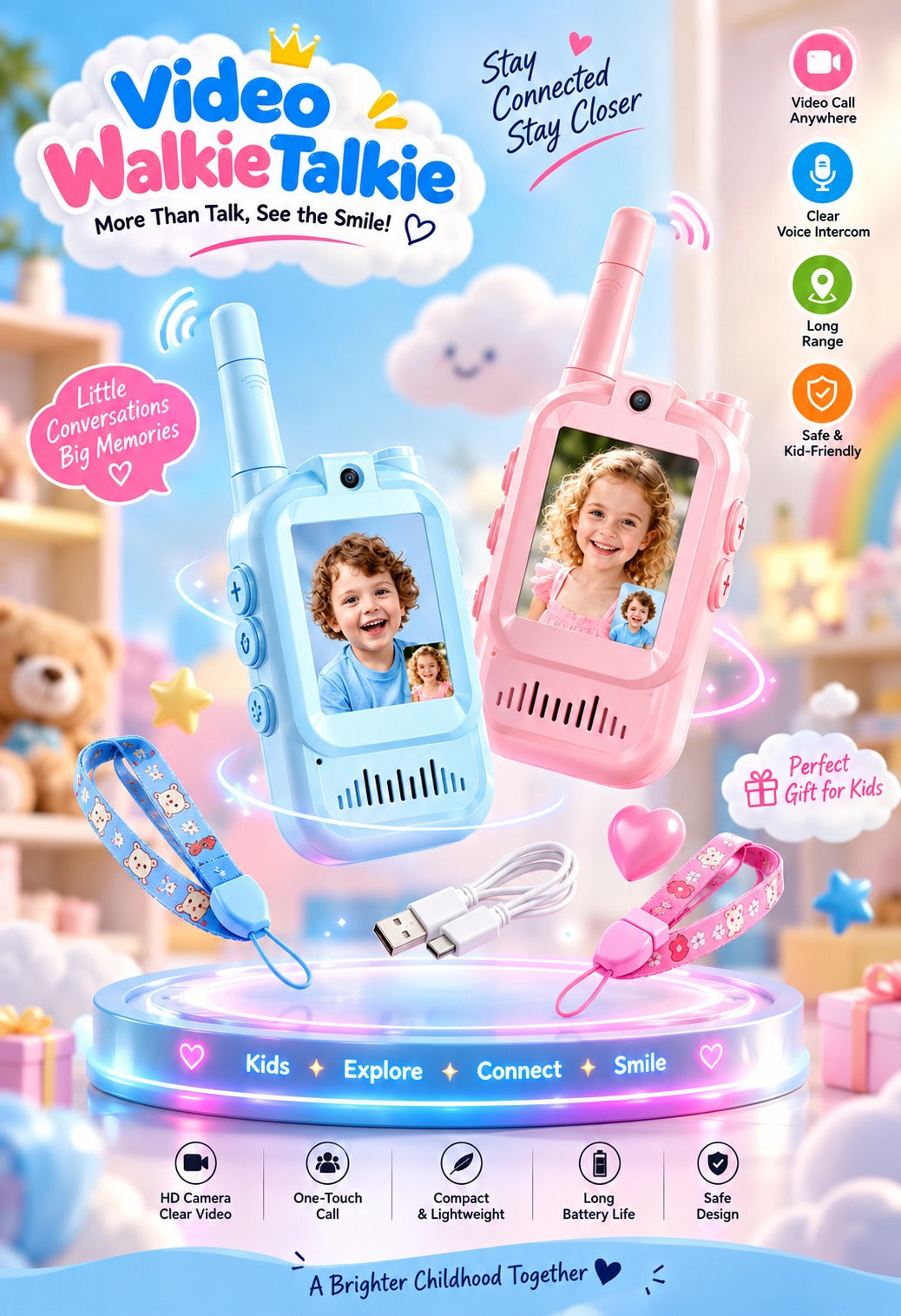 Video Walkie Talkies for Kids