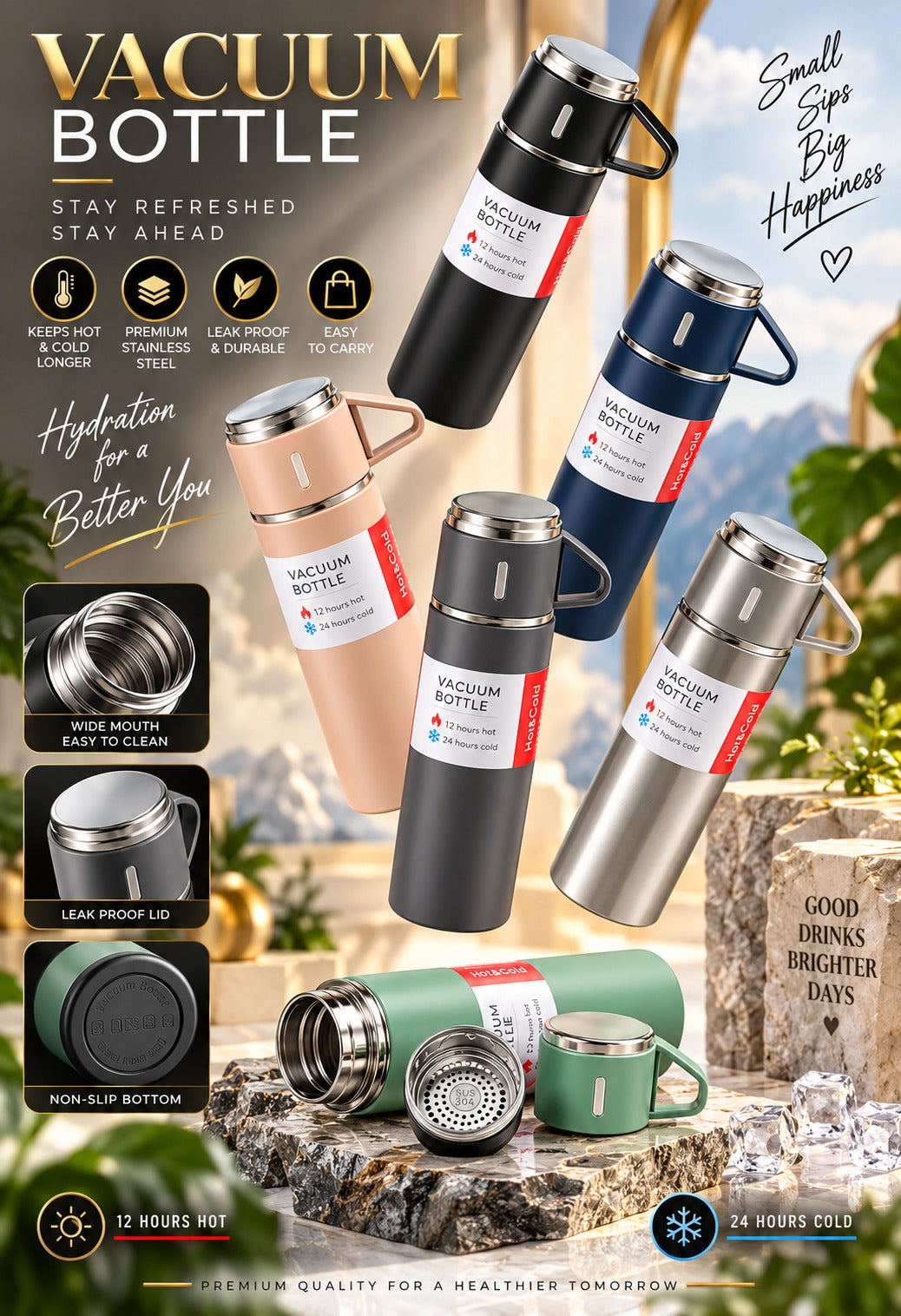 Vacuum flask set