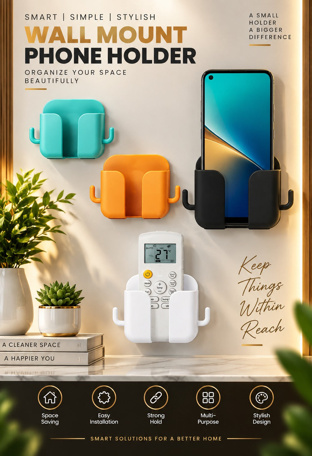 Hook wall holder