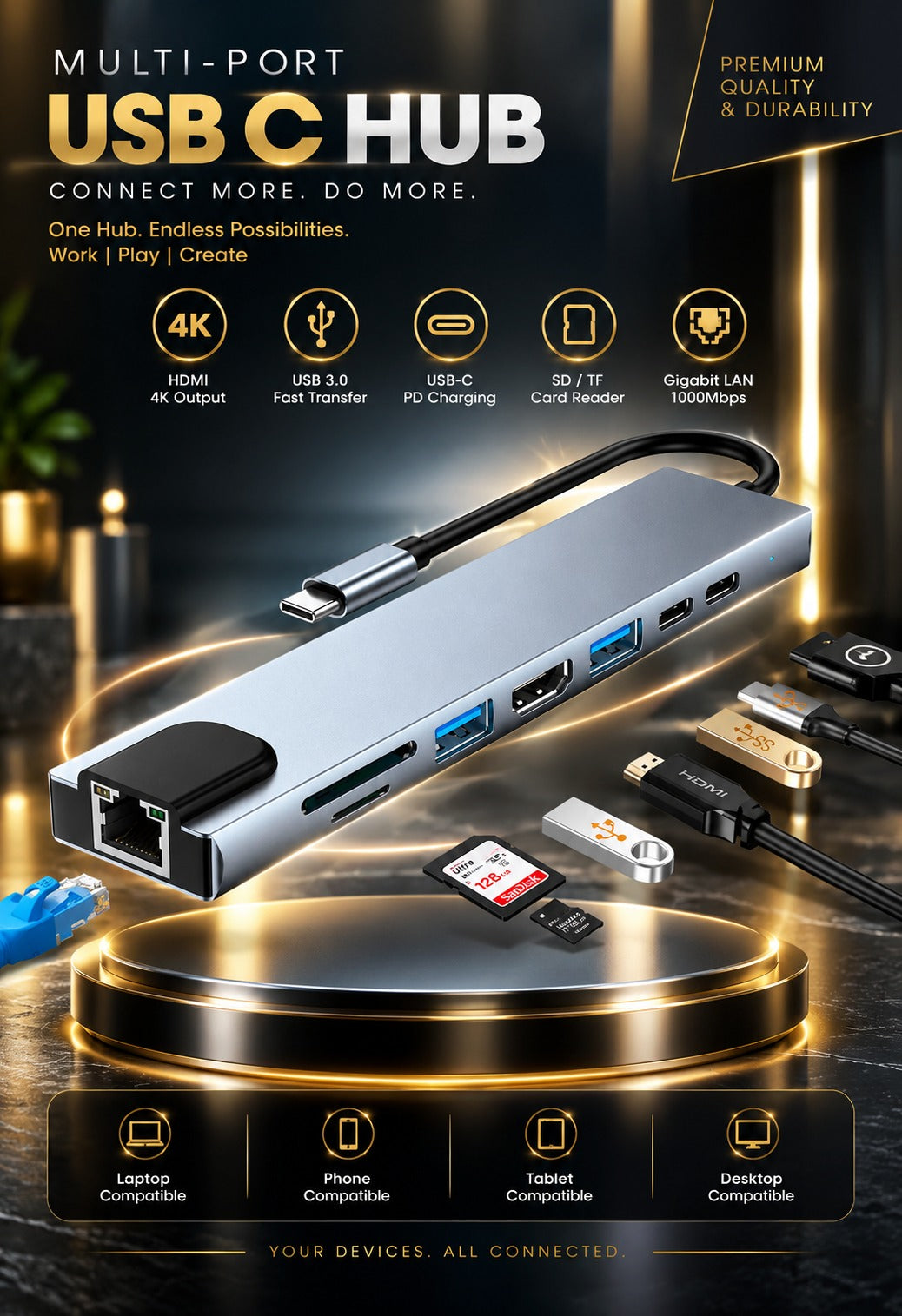 8 in 1 camera adapter