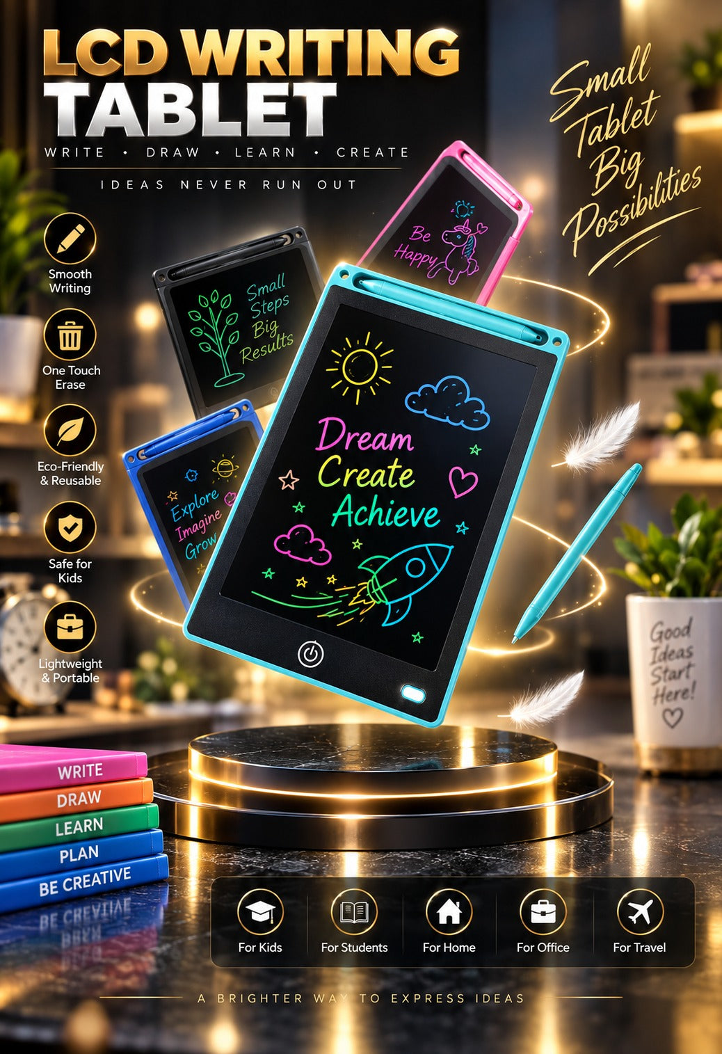 8.5" writing tablet