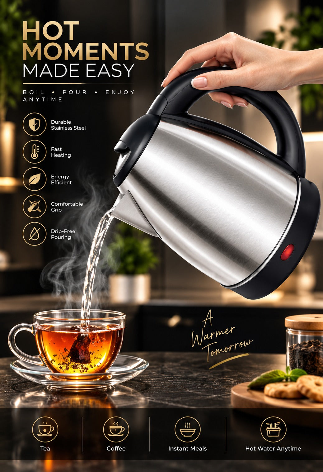 Steel kettle