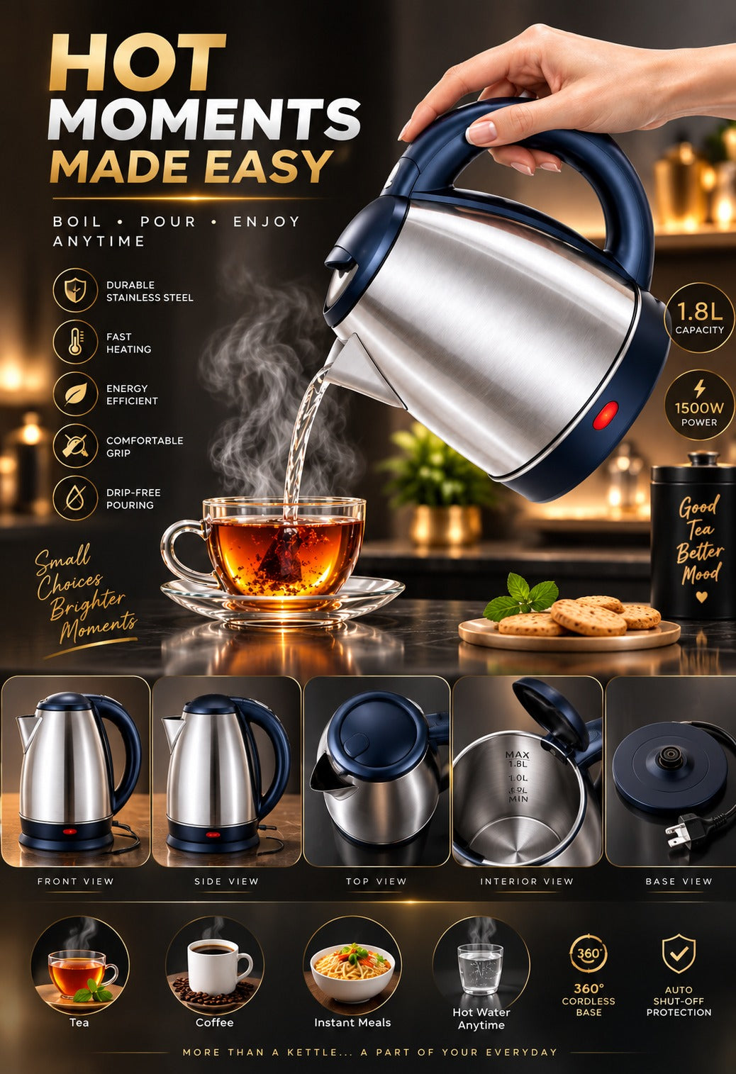 Steel kettle
