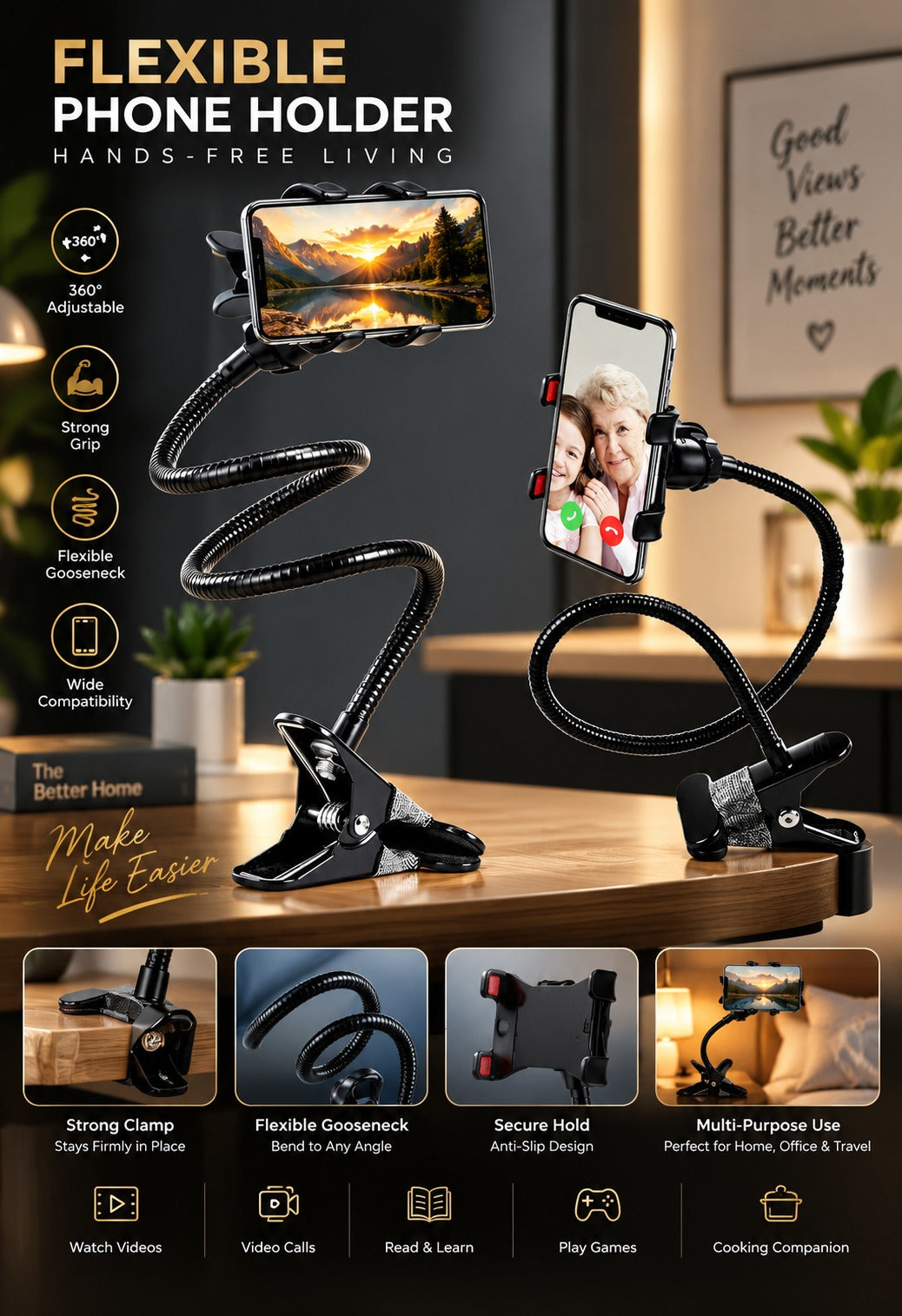 Metal lazy stand
