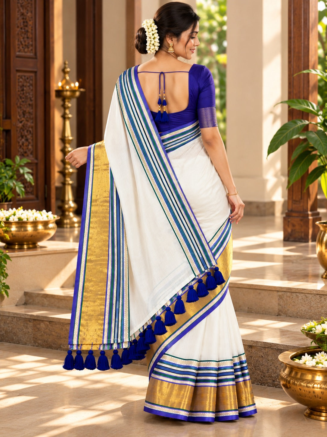 ✨ Neelambari Mul Cotton Saree ✨