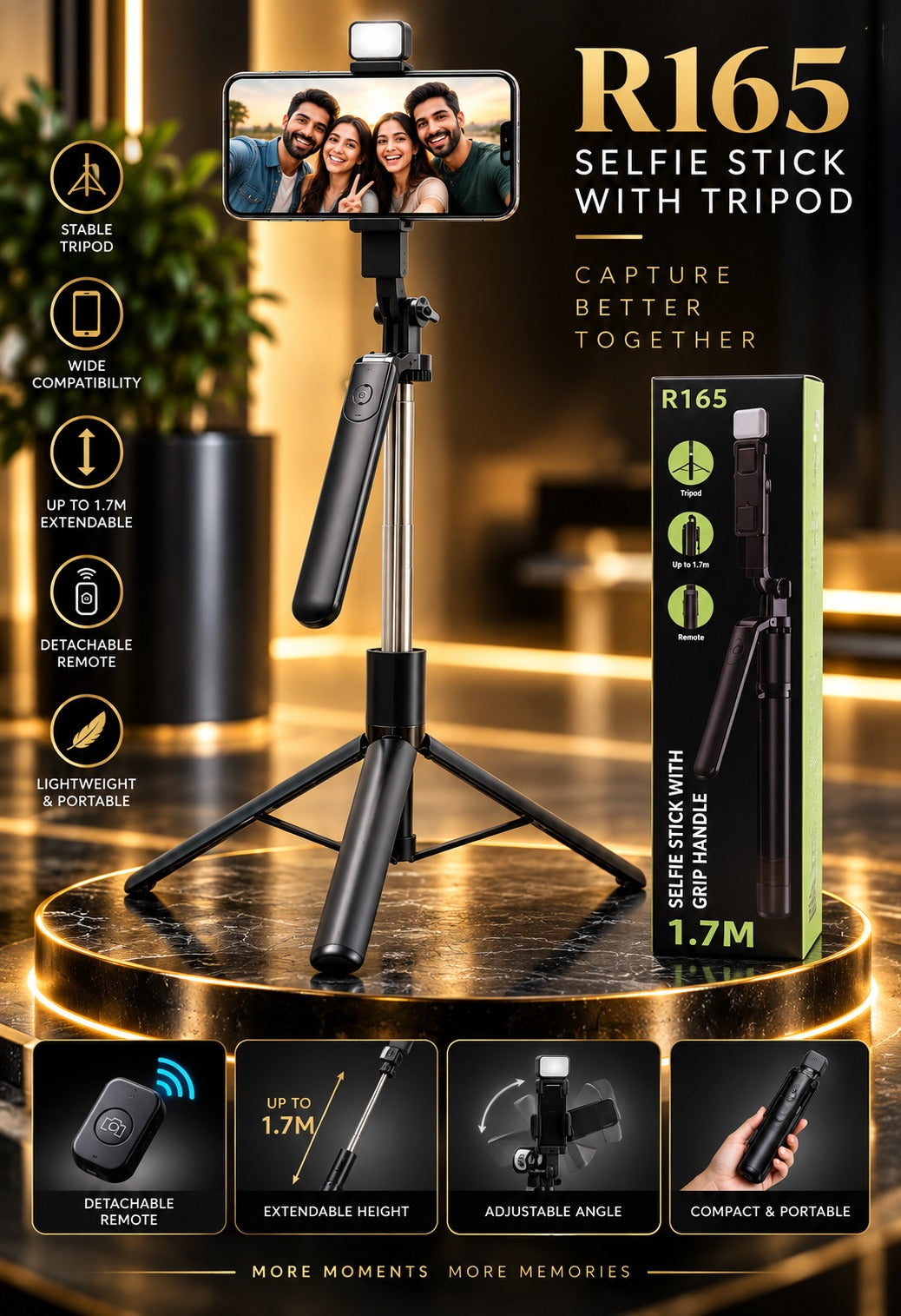 R16S selfie with tripod