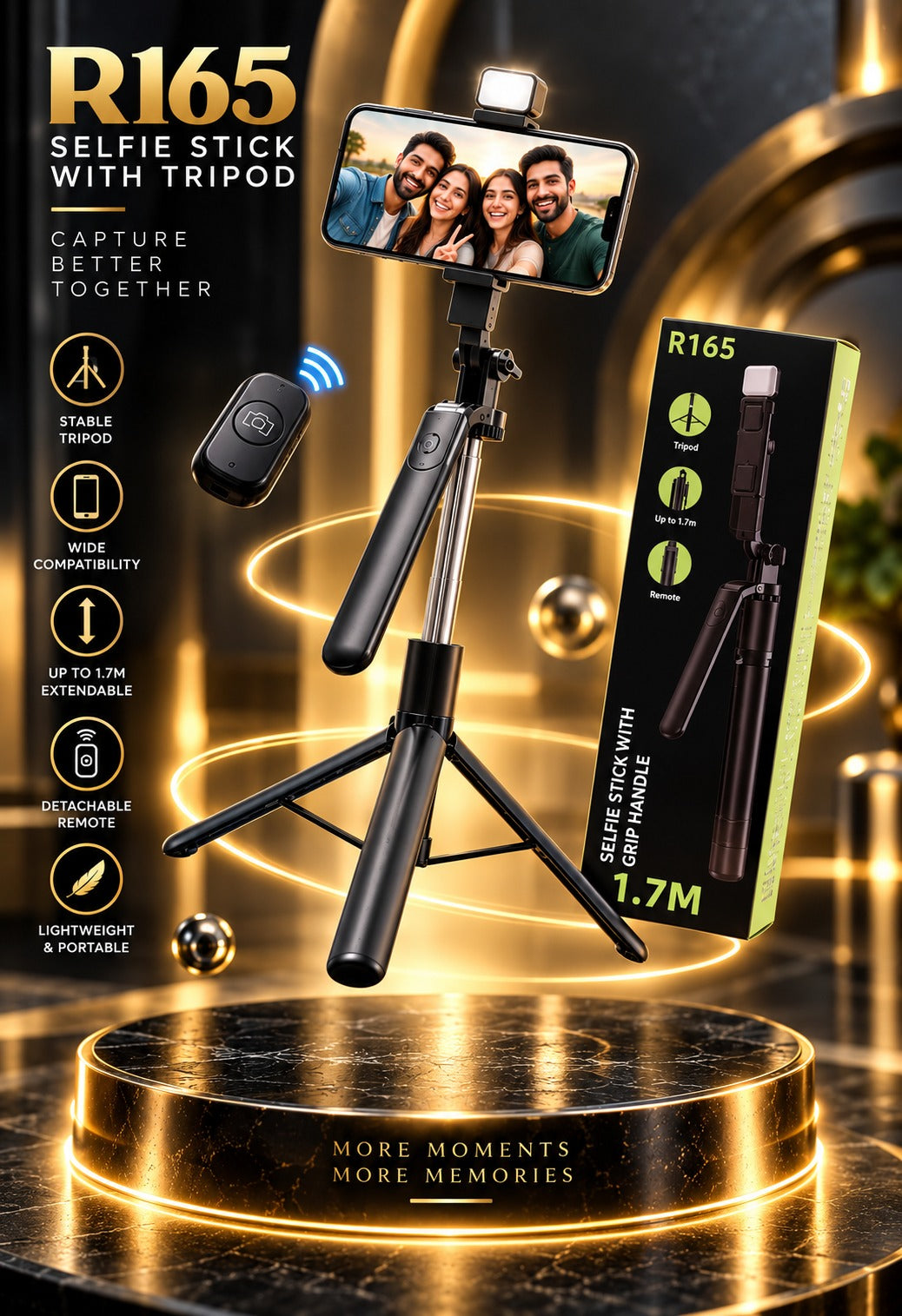 R16S selfie with tripod