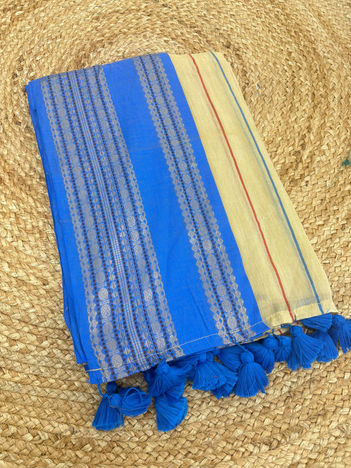 Kanchi border Mul cotton Saree's