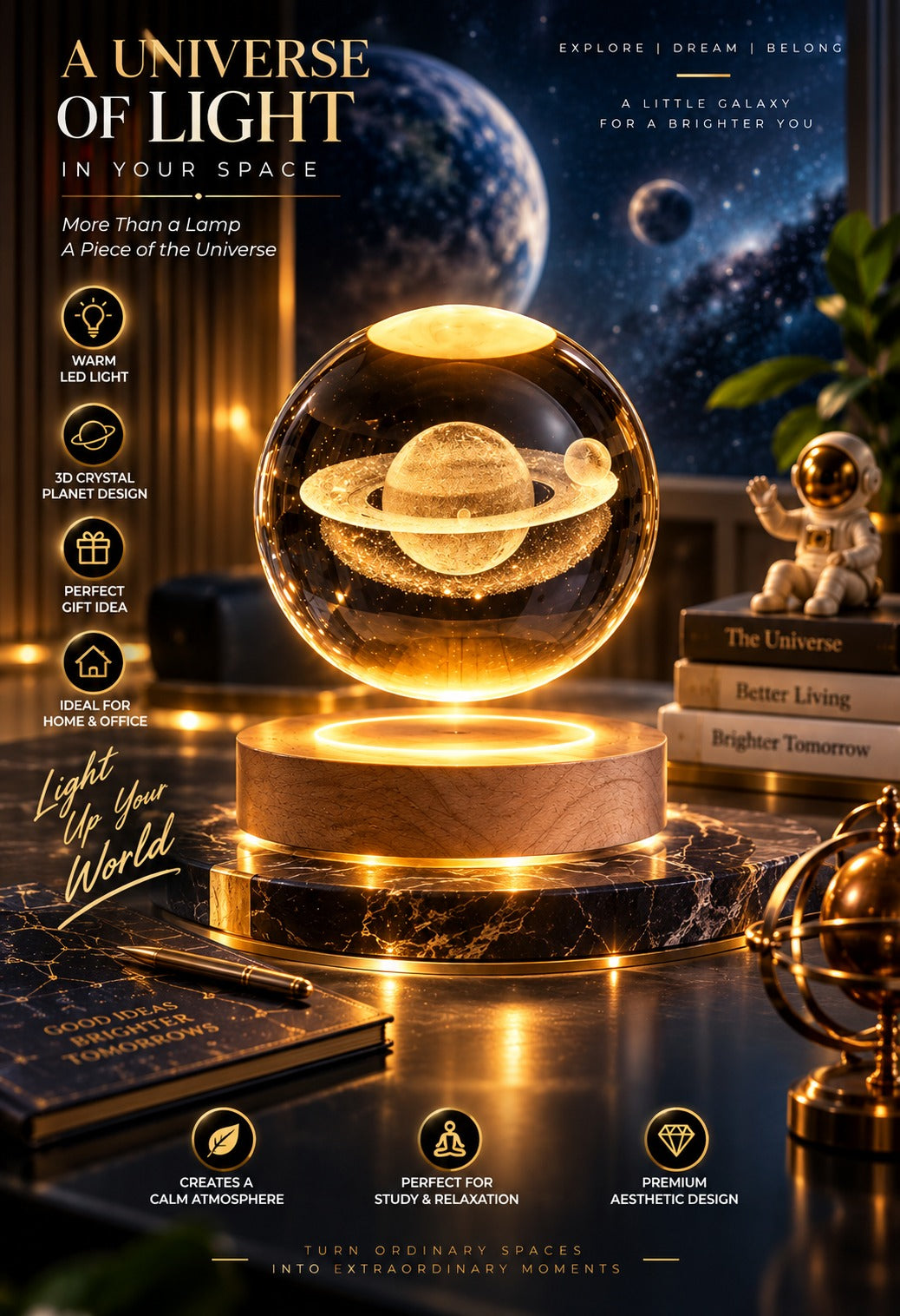 CRYSTAL BALL LAMP